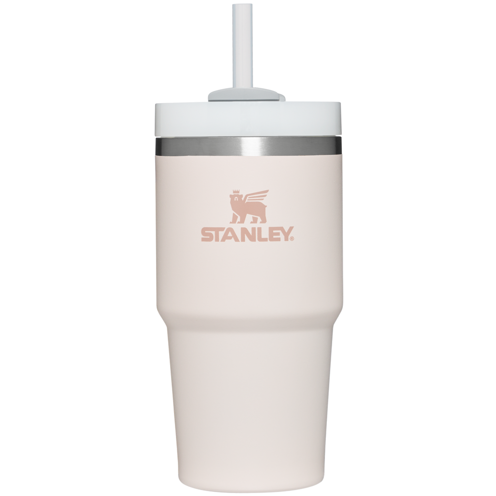 Large Capacity The Quencher H2.0 Flowstate Tumbler D030T - Double-Wall Vacuum Insulated Travel Tumbler with Straw - Rose Quartz