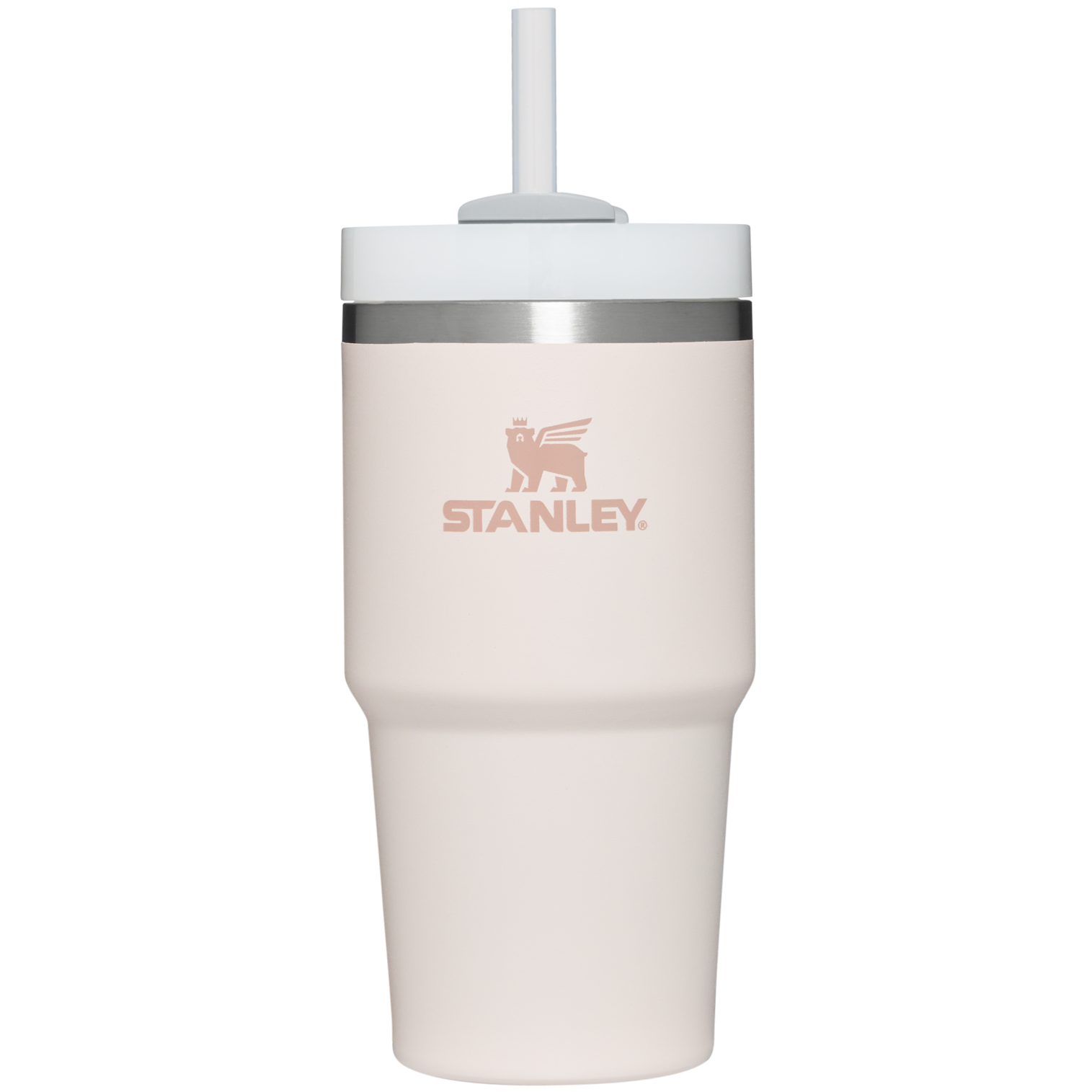 Large Capacity The Quencher H2.0 Flowstate Tumbler D030T - Double-Wall Vacuum Insulated Travel Tumbler with Straw - Rose Quartz