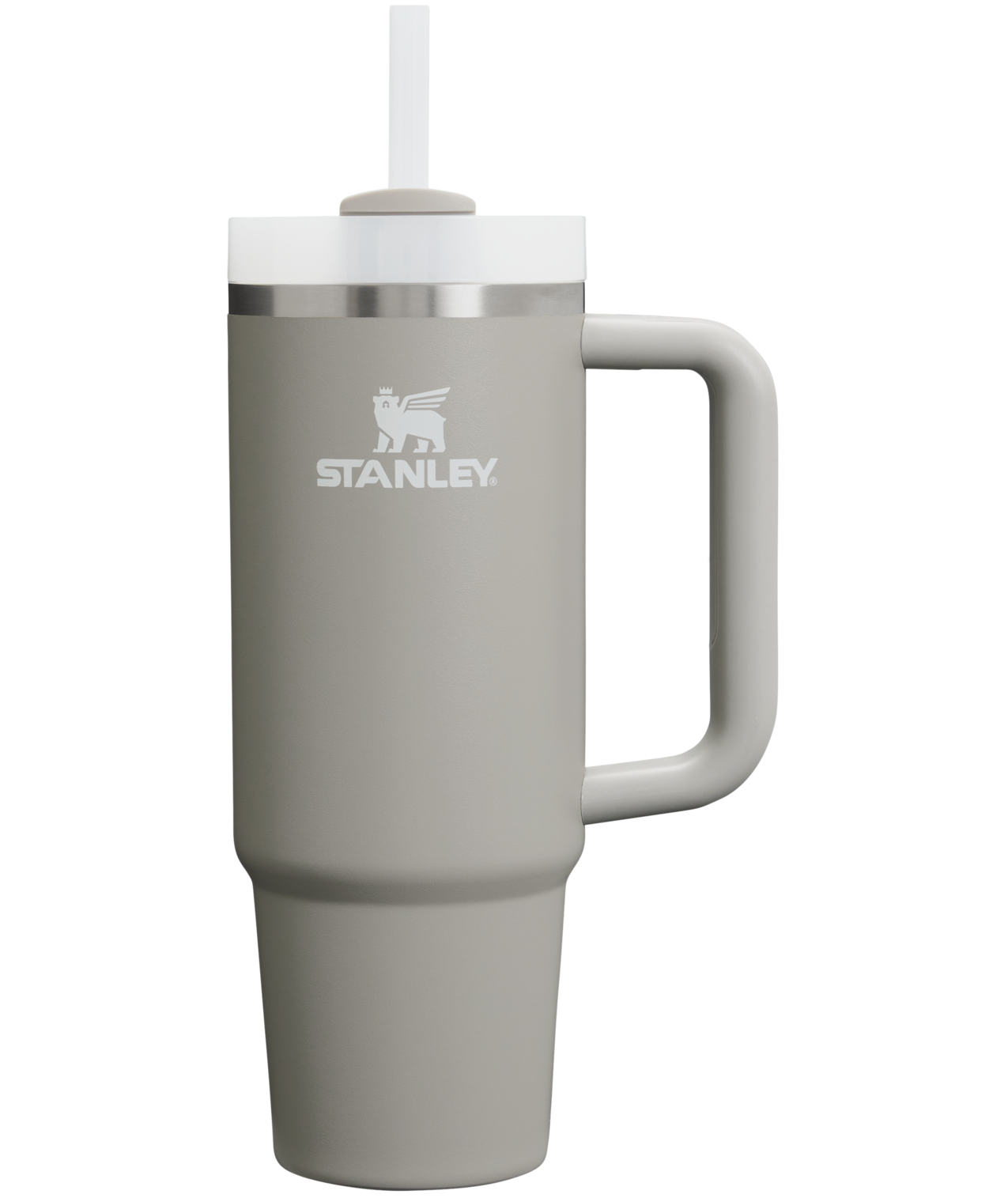 Insulated Travel The Quencher H2.0 Flowstate Tumbler | Stanley Create D331C - Double-Wall Vacuum Insulated Travel Tumbler with Straw - Ash