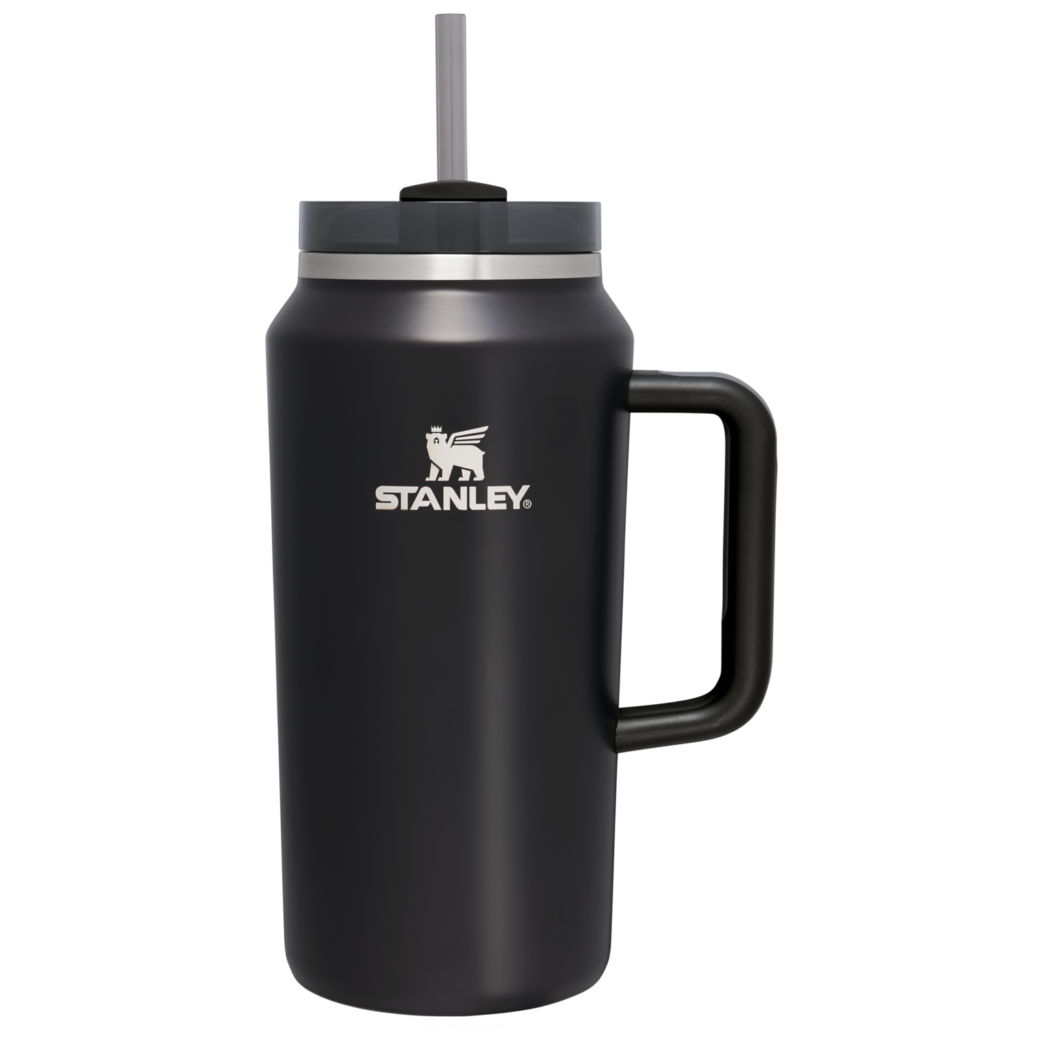 Large Capacity The Quencher H2.0 Flowstate Tumbler D033Q - Double-Wall Vacuum Insulated Travel Tumbler with Straw - Black Glow