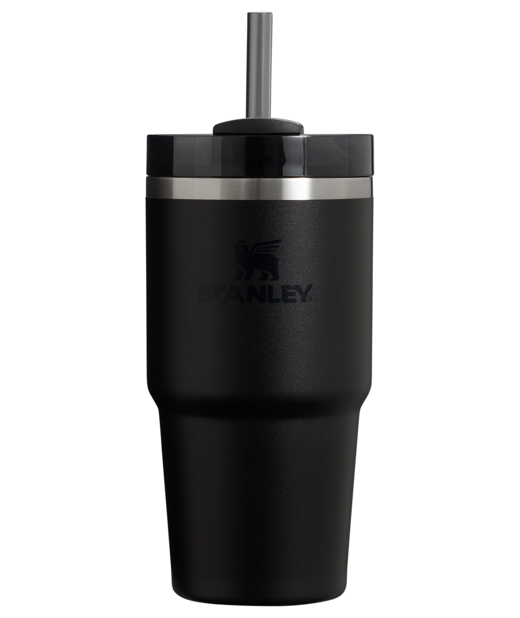 Car-Cup Friendly The Quencher H2.0 Flowstate Tumbler | Stanley Create D330L - Premium Stainless Steel Straw Cup for All-Day Hydration - Black 2.0