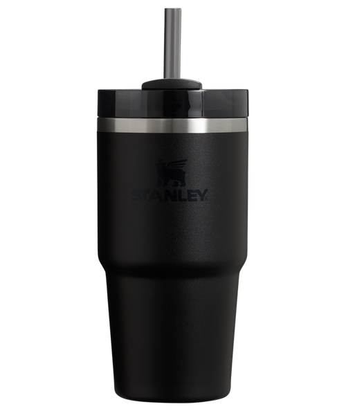 Car-Cup Friendly The Quencher H2.0 Flowstate Tumbler | Stanley Create D330L - Premium Stainless Steel Straw Cup for All-Day Hydration - Black 2.0