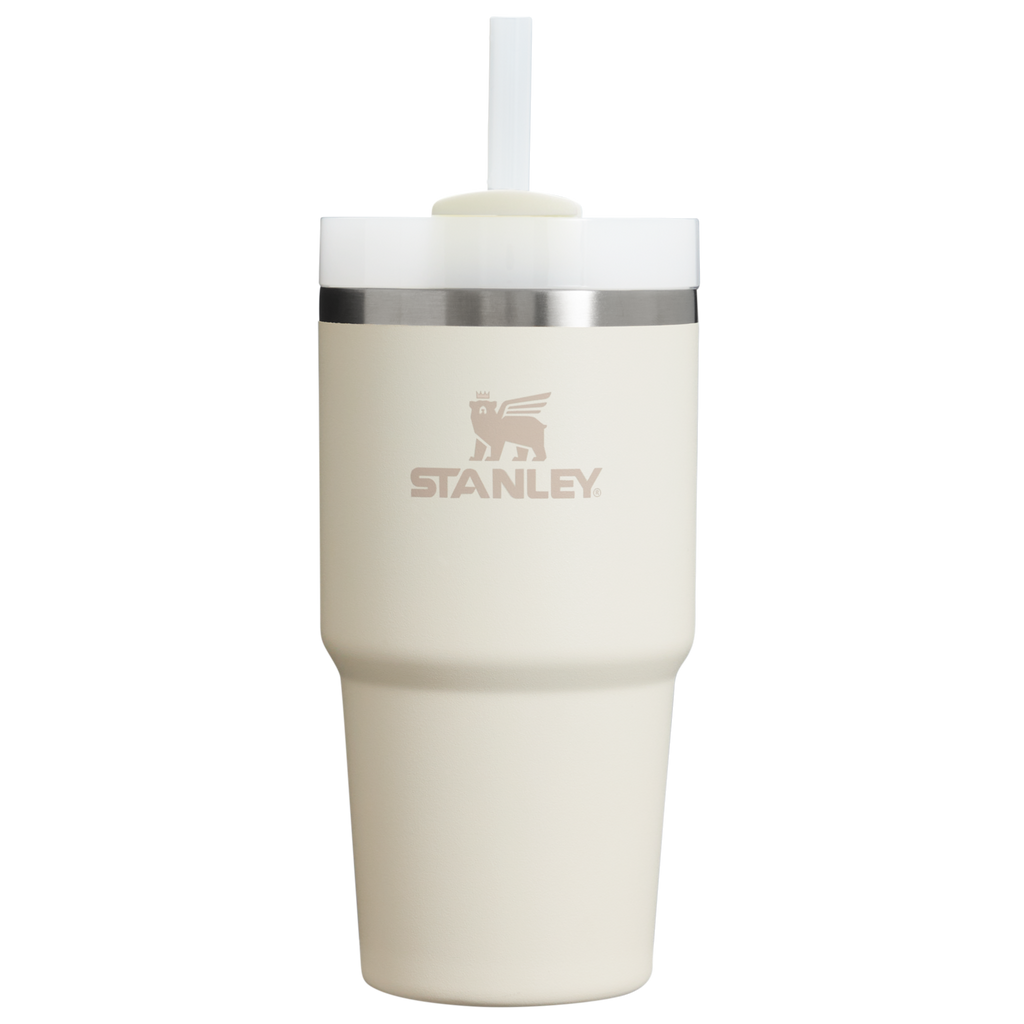 Large Capacity The Quencher H2.0 Flowstate Tumbler D030T - Double-Wall Vacuum Insulated Travel Tumbler with Straw - Cream 2.0
