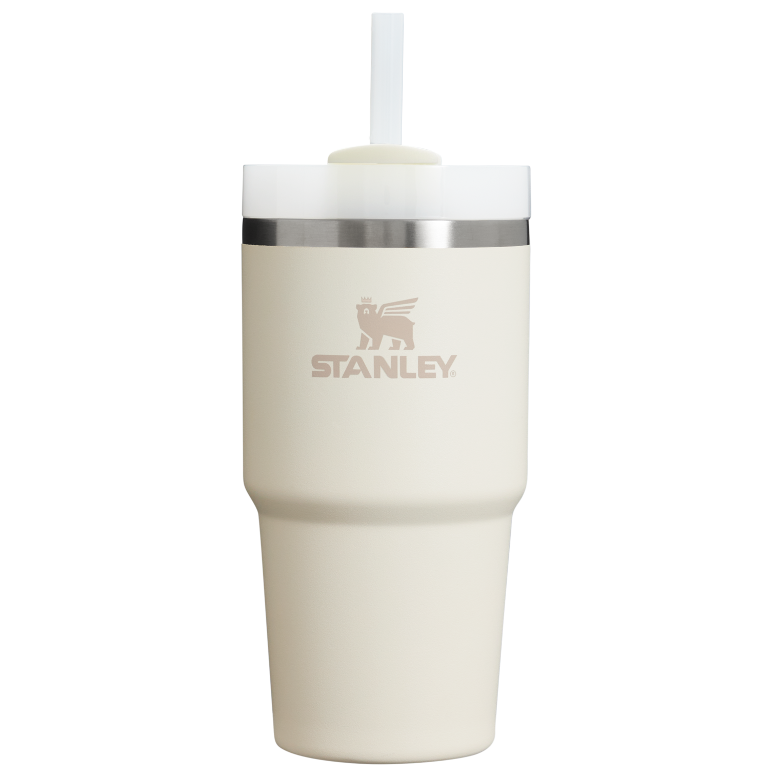 Large Capacity The Quencher H2.0 Flowstate Tumbler D030T - Double-Wall Vacuum Insulated Travel Tumbler with Straw - Cream 2.0