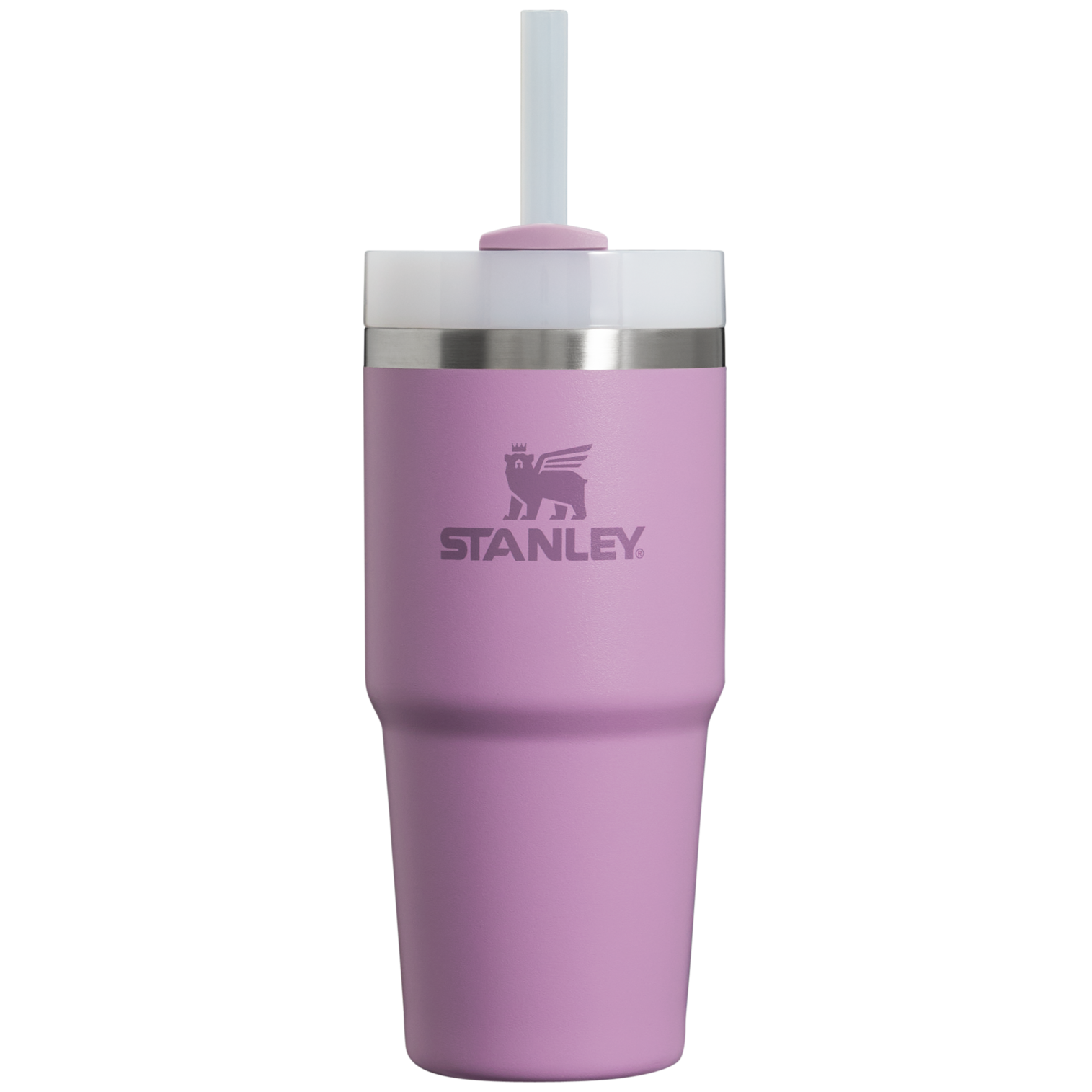Double-Wall Vacuum The Quencher H2.0 Flowstate Tumbler  | Stanley Create D329E - Premium Stainless Steel Straw Cup for All-Day Hydration - Lilac