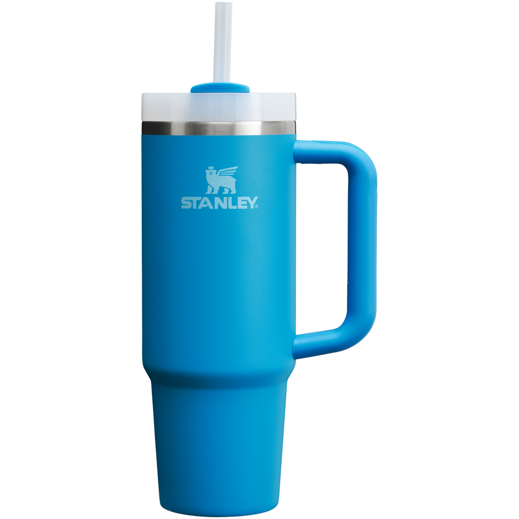 Insulated Travel The Quencher H2.0 Flowstate Tumbler | Stanley Create D331C - Double-Wall Vacuum Insulated Travel Tumbler with Straw Detail