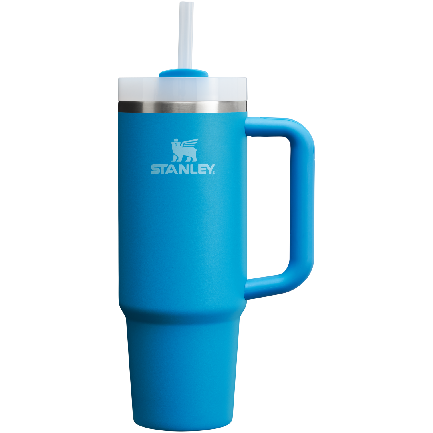 Insulated Travel The Quencher H2.0 Flowstate Tumbler | Stanley Create D331C - Double-Wall Vacuum Insulated Travel Tumbler with Straw Detail