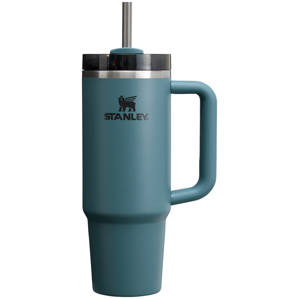 Insulated Travel The Quencher H2.0 Flowstate Tumbler | Stanley Create D331C - Double-Wall Vacuum Insulated Travel Tumbler with Straw Detail