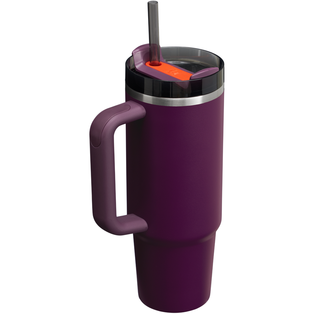Insulated Travel The Quencher H2.0 Flowstate Tumbler | Stanley Create D331C - Double-Wall Vacuum Insulated Travel Tumbler with Straw Detail