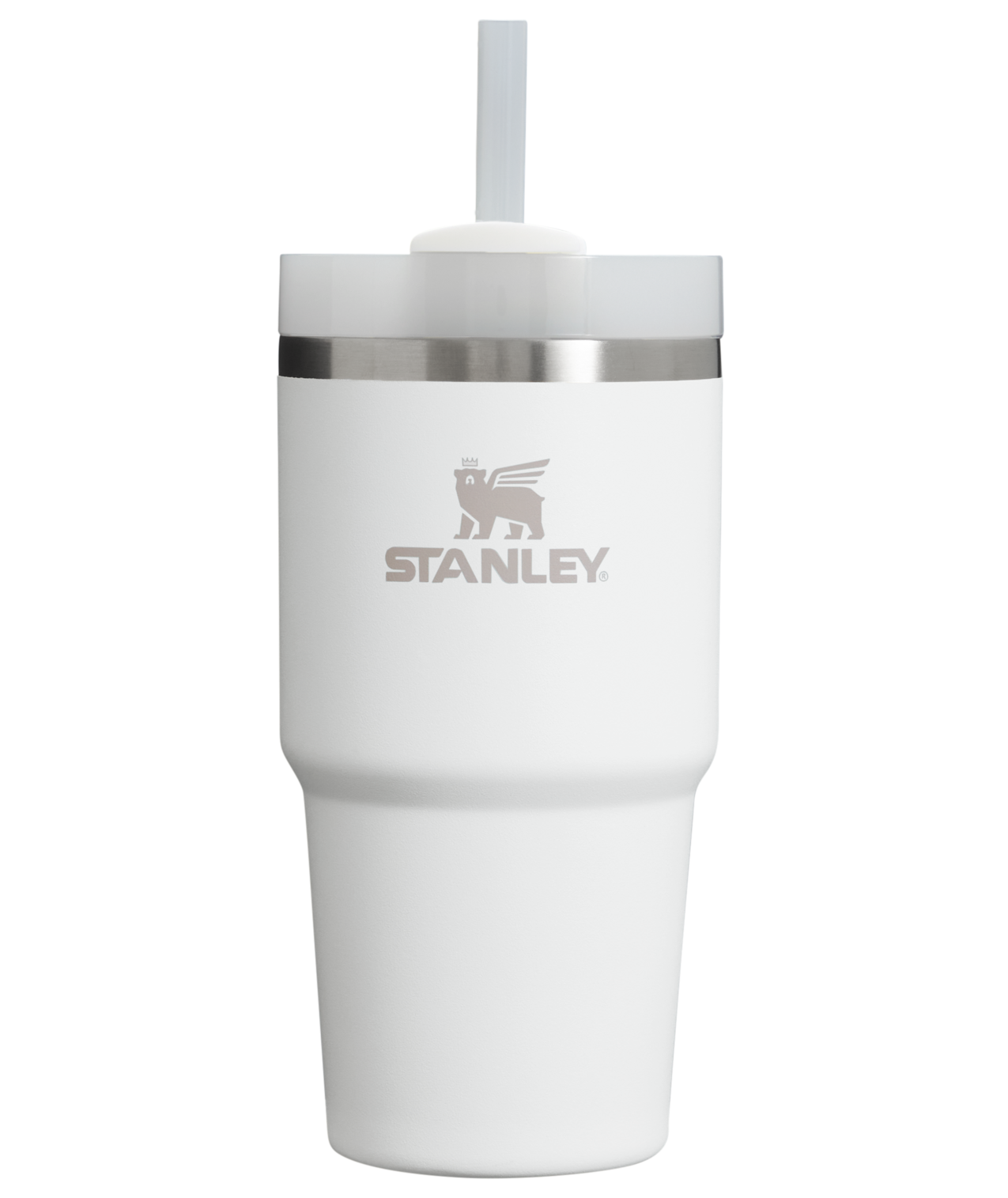 Car-Cup Friendly The Quencher H2.0 Flowstate Tumbler | Stanley Create D330L - Premium Stainless Steel Straw Cup for All-Day Hydration - Frost