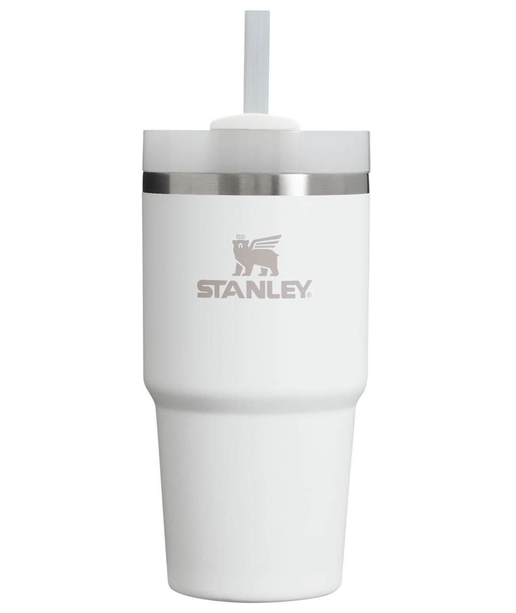 Double-Wall Vacuum The Quencher H2.0 Flowstate Tumbler  | Stanley Create D329E - Premium Stainless Steel Straw Cup for All-Day Hydration - Frost
