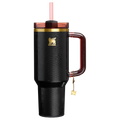 Large Capacity The Quencher Luxe H2.0 Flowstate Tumbler D170A - FlowState 3-Position Lid Insulated Travel Mug - Black Snakeskin