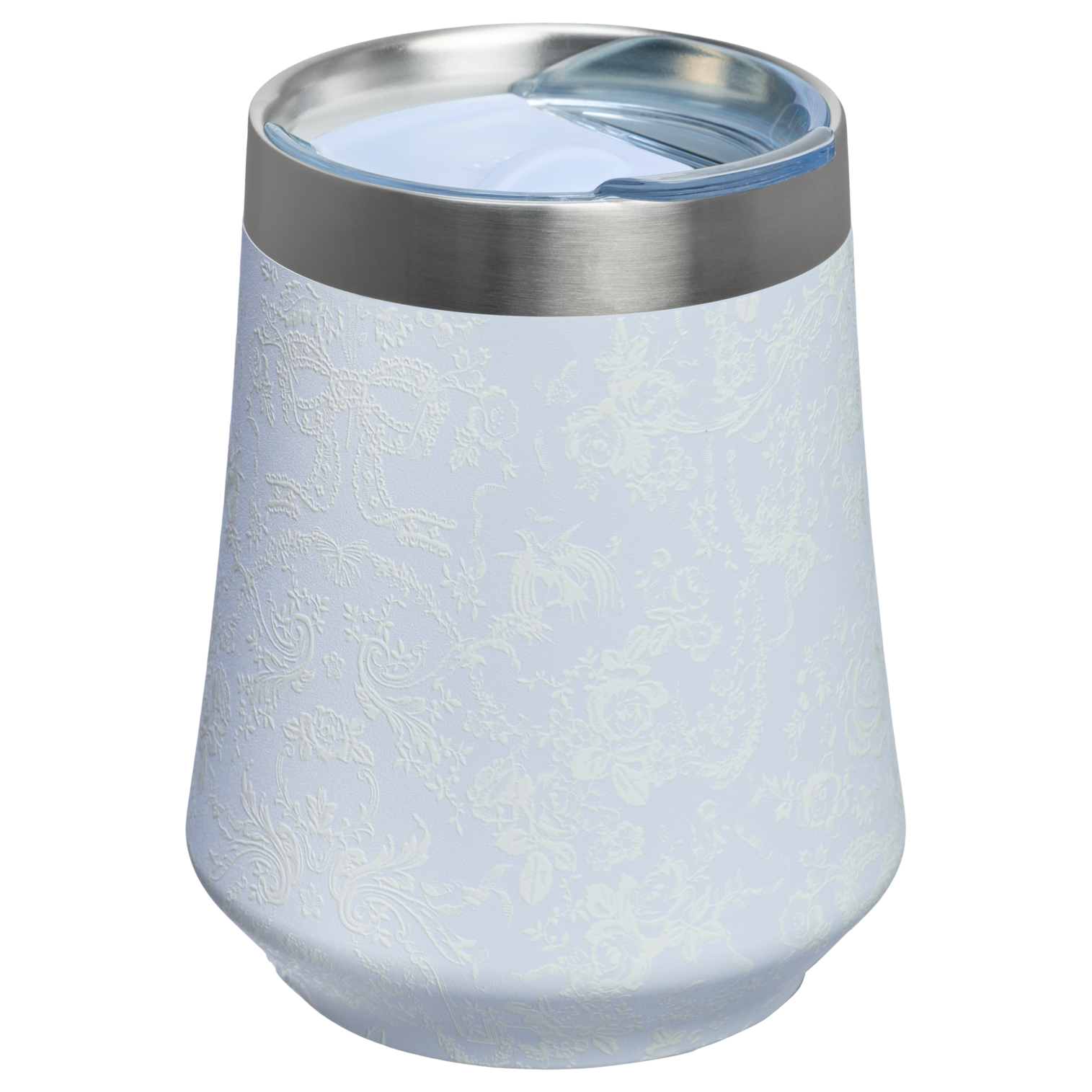 Shatterproof Luxury Stanley 1913 x LoveShackFancy Holiday Reserve Wine Tumbler D367F - Elegant Stemless Vacuum Insulated Wine Tumbler Detail