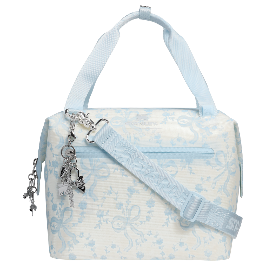 Portable Mini Stanley 1913 x LoveShackFancy Holiday All Day Julienne Mini Cooler D194V - Leak-Proof Insulated Mini Cooler Bag for Lunch Detail