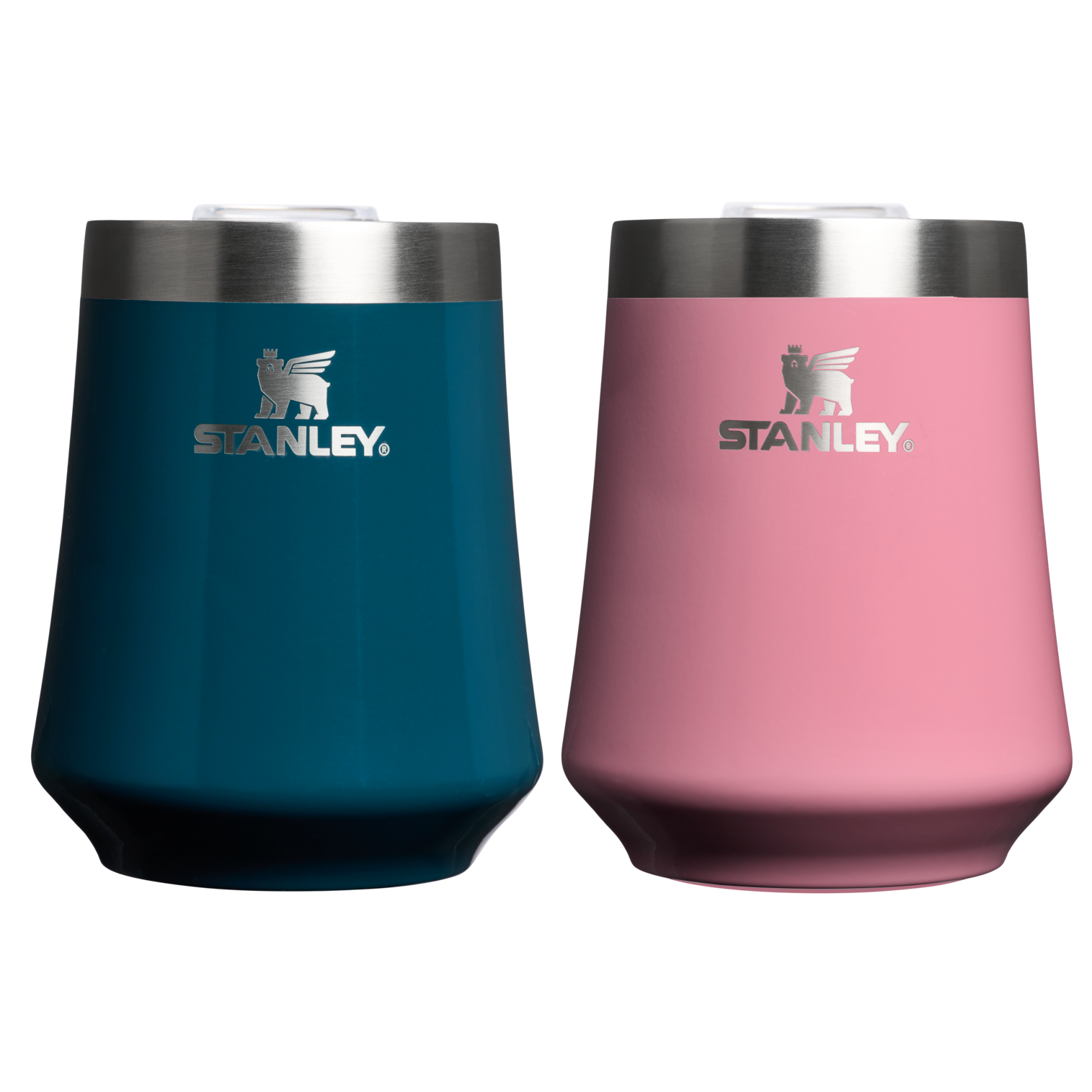 Elegant Stemless The Reserve Wine Tumbler | 2-pack D175D - Reserve Collection Stainless Steel Whiskey Cup - Ponderosa Gloss/Port Shimmer