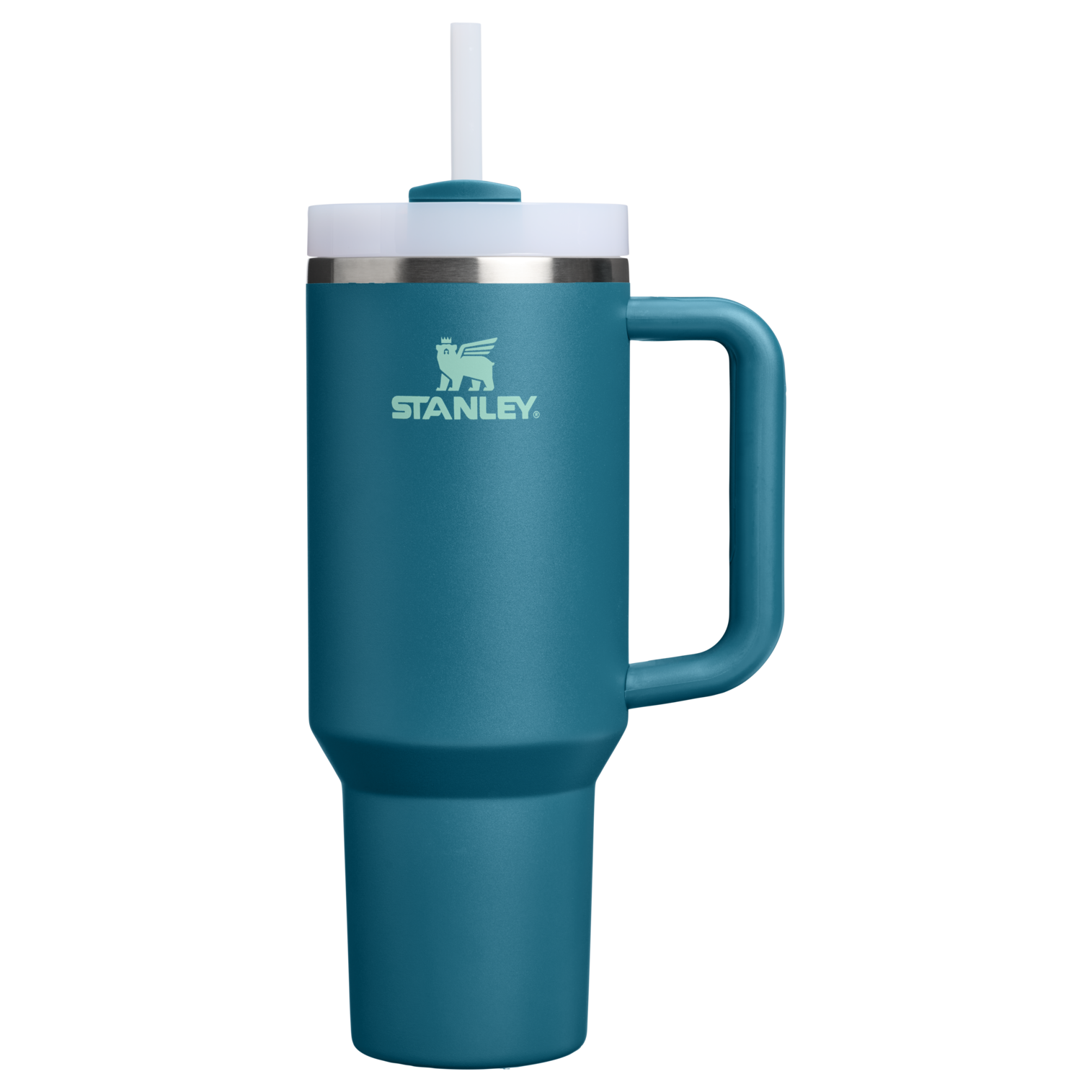 Splash-Resistant FlowState The Quencher H2.0 Flowstate Tumbler D050X - 40oz Large Capacity Car-Cup Friendly Quencher - Coastal Teal