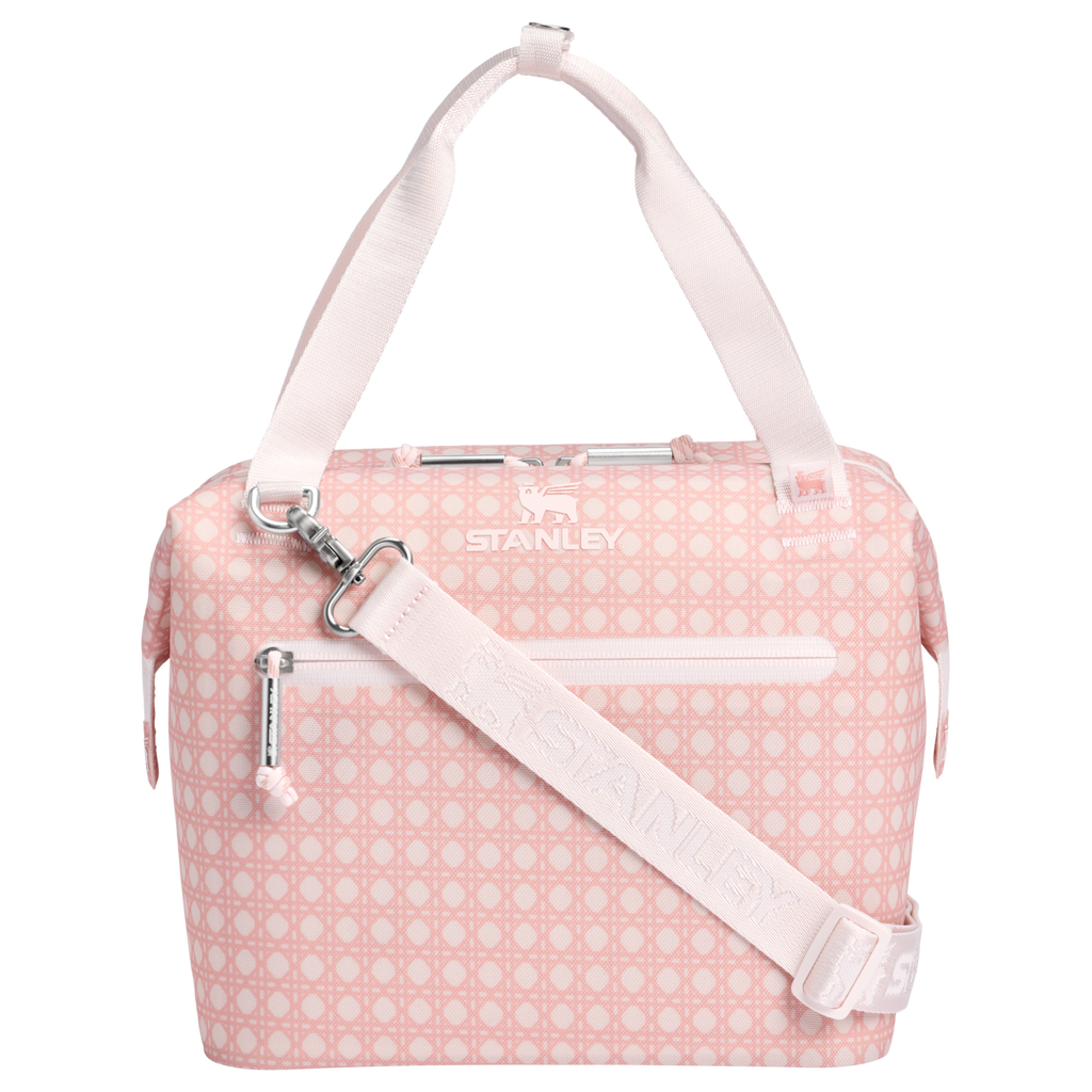 Portable Mini The All Day Julienne Mini Cooler D349V - Leak-Proof Insulated Mini Cooler Bag for Lunch - Rose Quartz Rattan