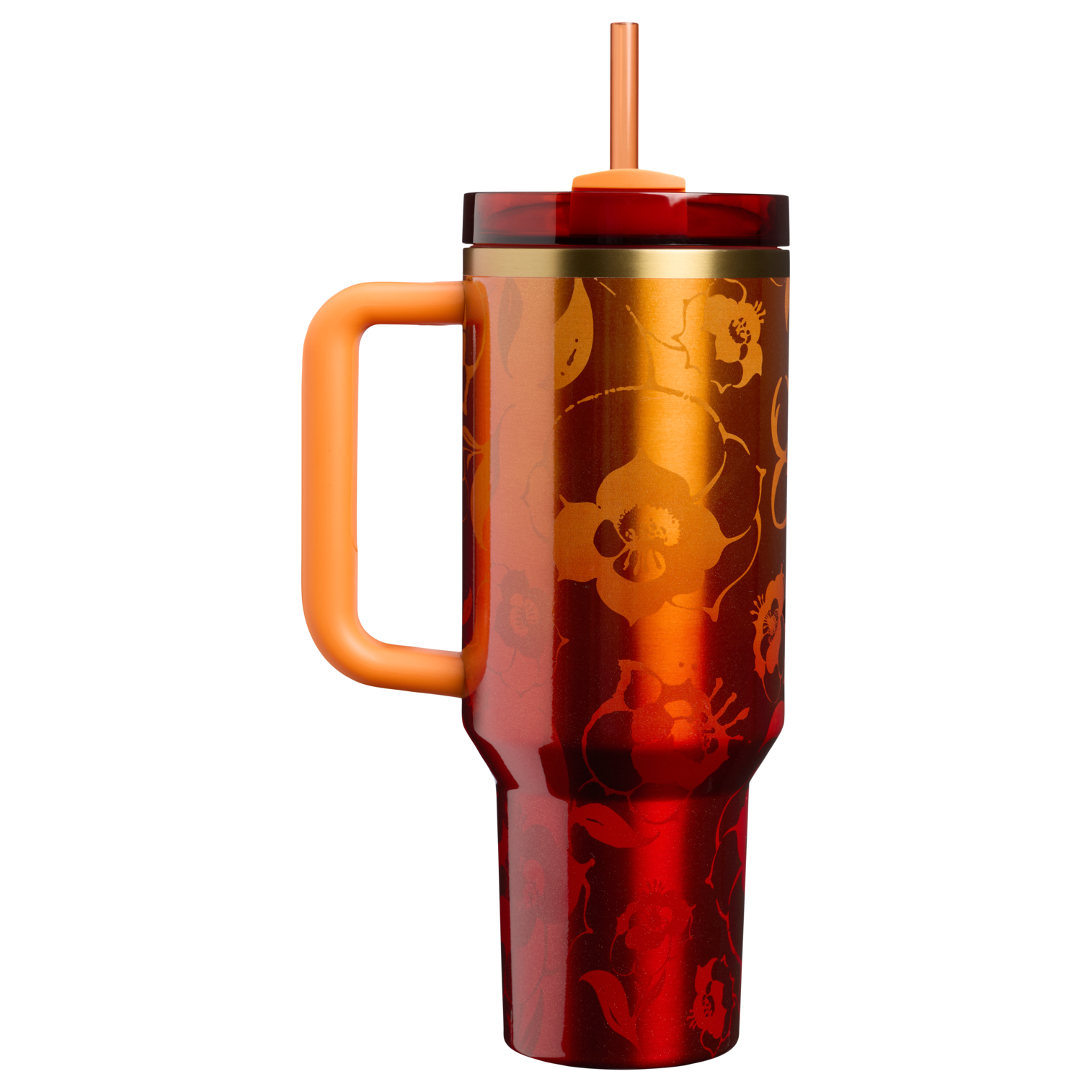 Double-Wall Vacuum The Stanley 1913 x Karol G Quencher H2.0 Flowstate Tumbler D275T - FlowState 3-Position Lid Insulated Travel Mug Detail