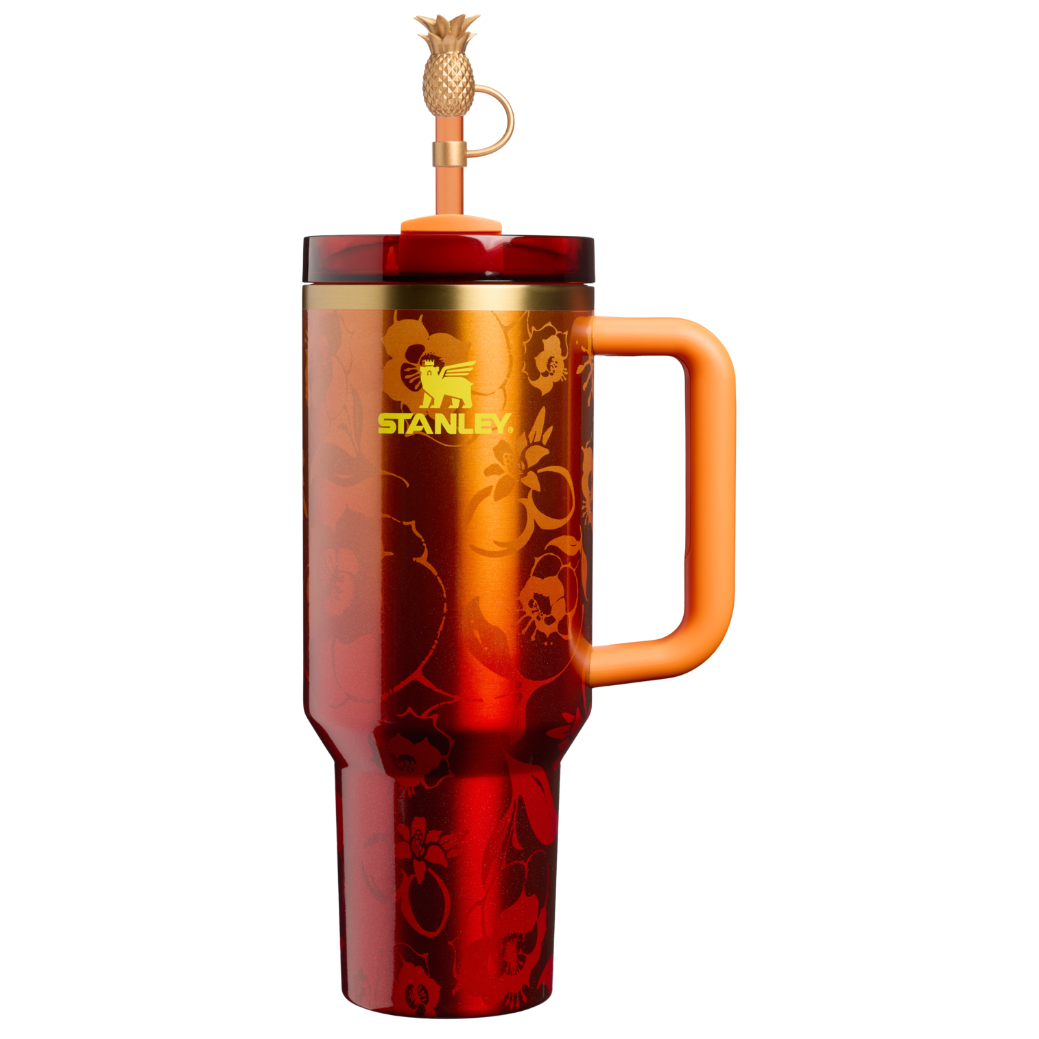 Double-Wall Vacuum The Stanley 1913 x Karol G Quencher H2.0 Flowstate Tumbler D275T - FlowState 3-Position Lid Insulated Travel Mug - 40oz | KAROL G FLOR