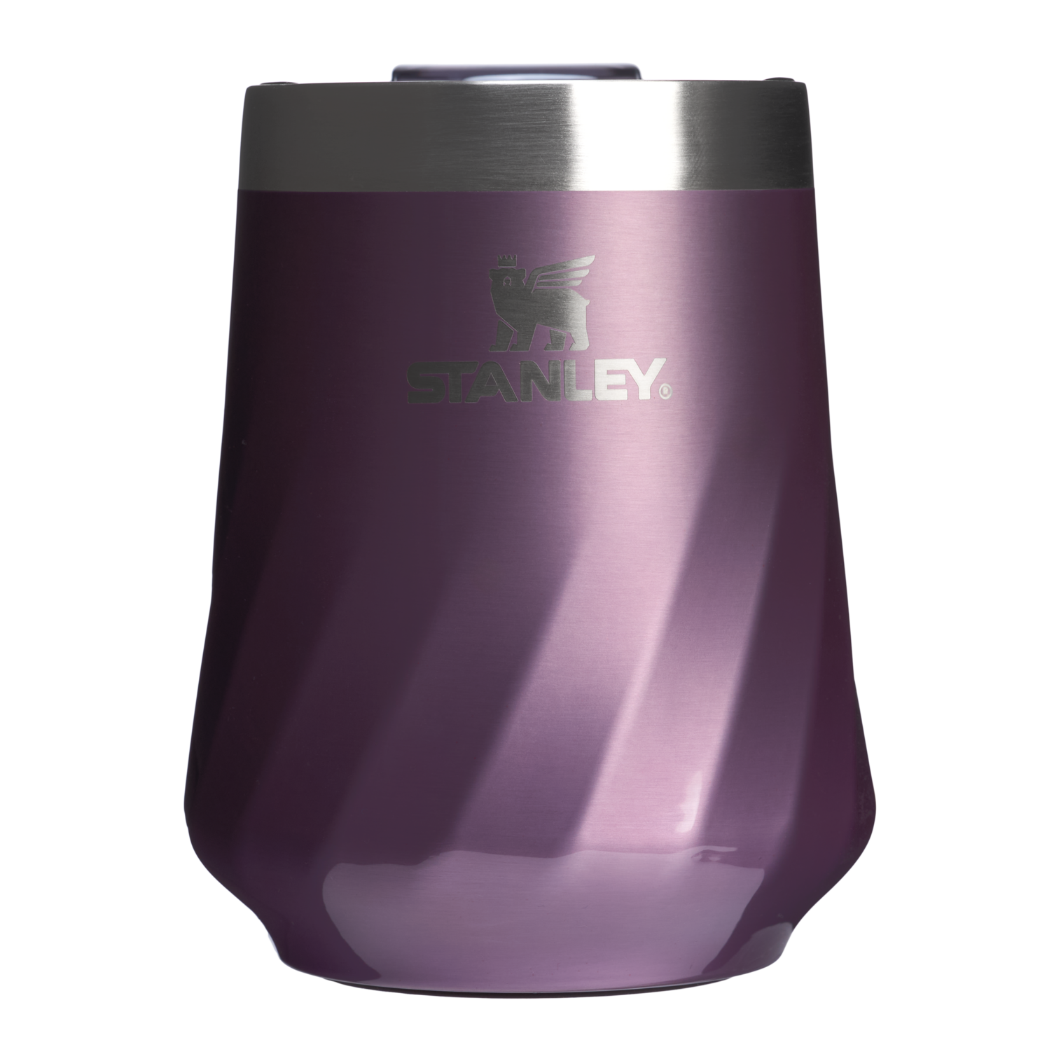 Flavor-Preserving The Textured Reserve Wine Tumbler D141Z - Premium Insulated Egg-Shaped Wine Glass for Outdoors - Wisteria Shine
