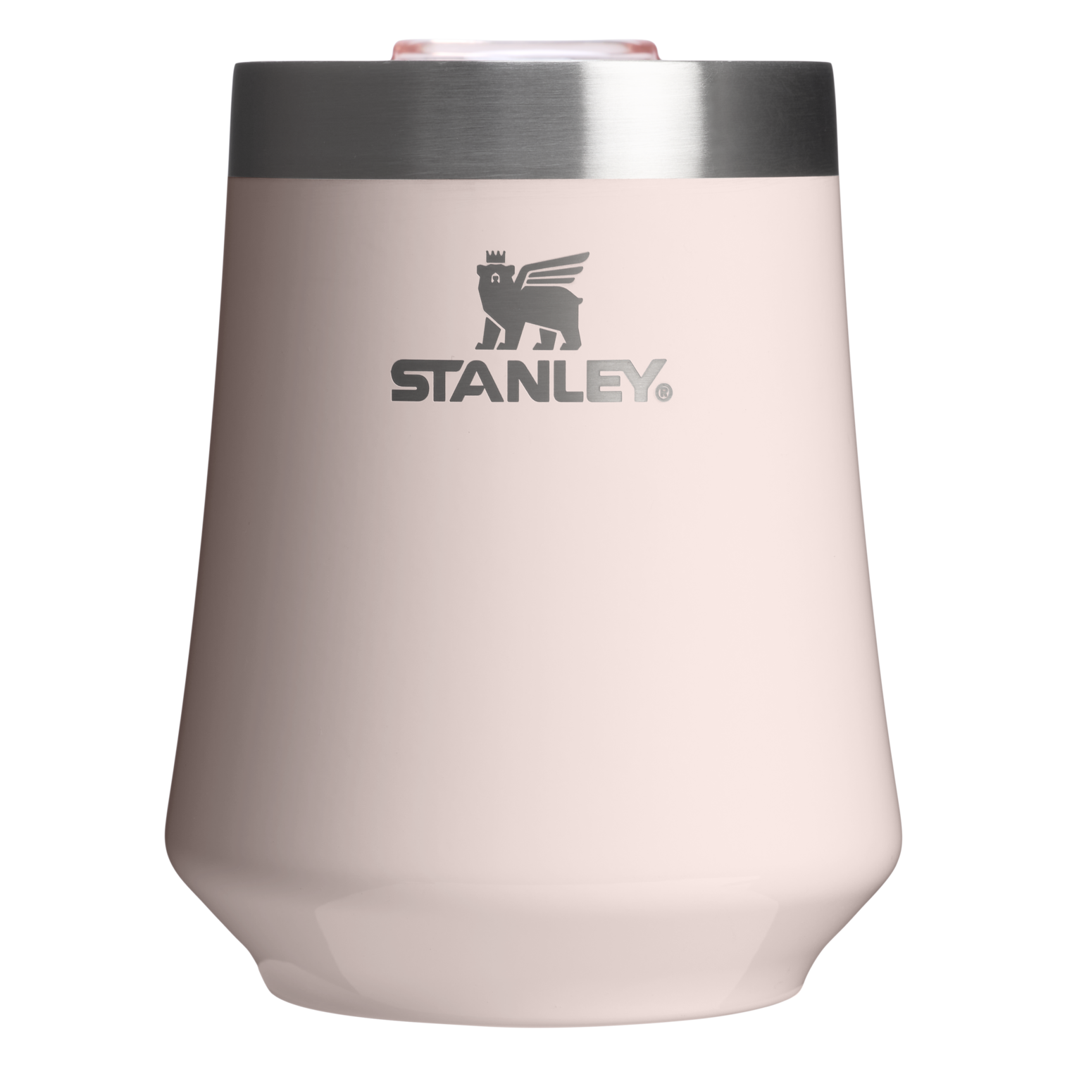 Premium Matte The Reserve Wine Tumbler | Stanley Create D302P - Shatterproof Flavor-Preserving Cocktail Tumbler with Lid - Rose Quartz Gloss