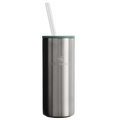 Premium All-Weather The Everyday Slim Can Cooler Cup D255E - Leak-Proof Insulated Mini Cooler Bag for Lunch - Stainless Steel Shale