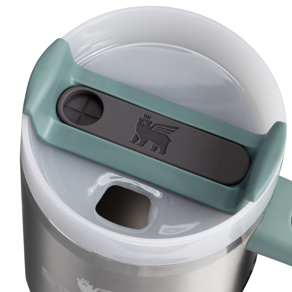 Splash-Resistant FlowState The Quencher H2.O Flowstate Tumbler D068Z - FlowState 3-Position Lid Insulated Travel Mug Detail