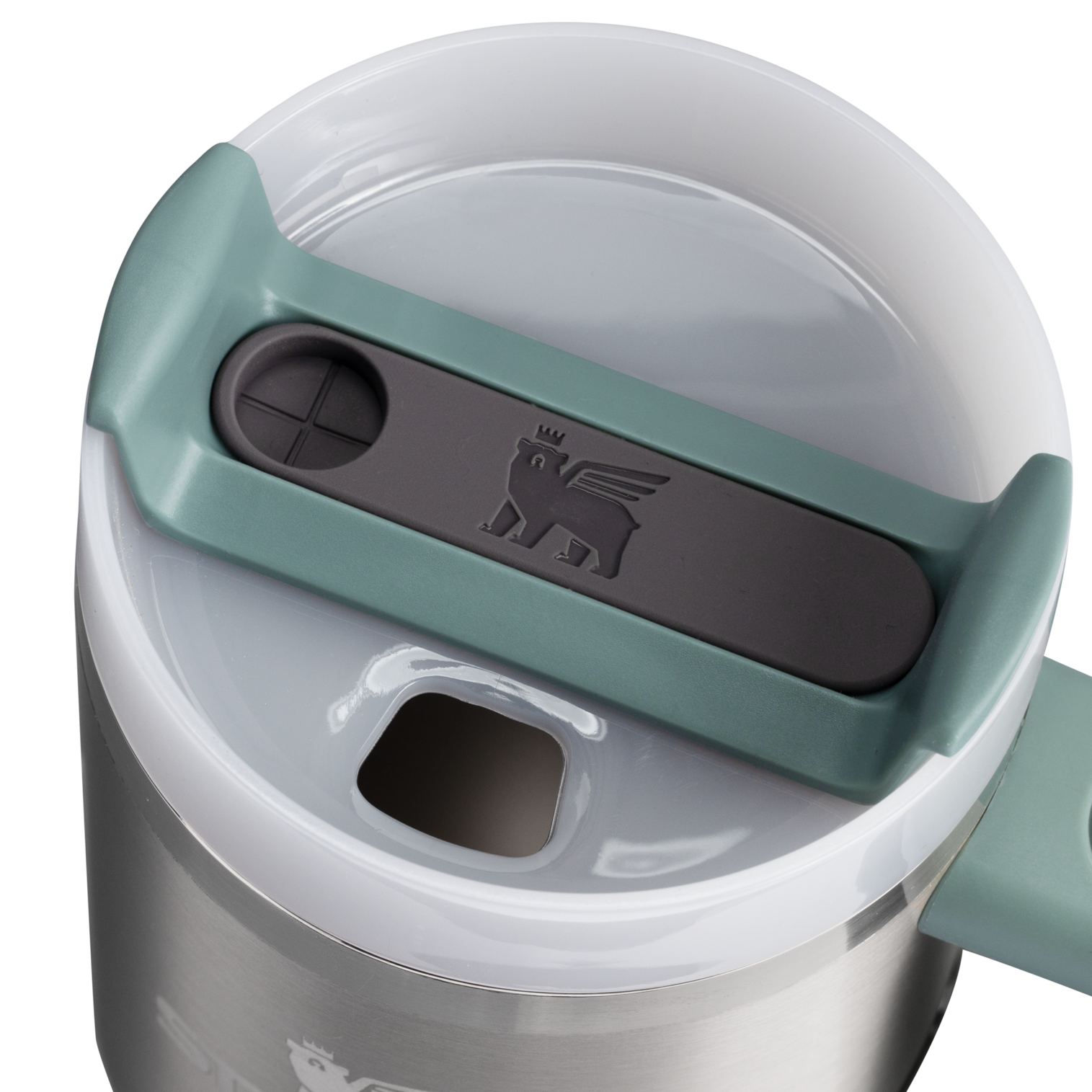 Splash-Resistant FlowState The Quencher H2.O Flowstate Tumbler D068Z - FlowState 3-Position Lid Insulated Travel Mug Detail