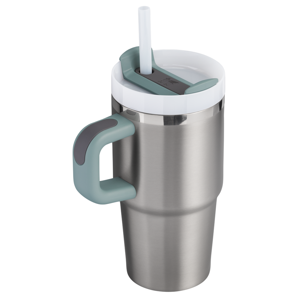 Insulated Travel The Quencher H2.O Flowstate Tumbler with Handle | Stanley Create D309N - FlowState 3-Position Lid Insulated Travel Mug Detail