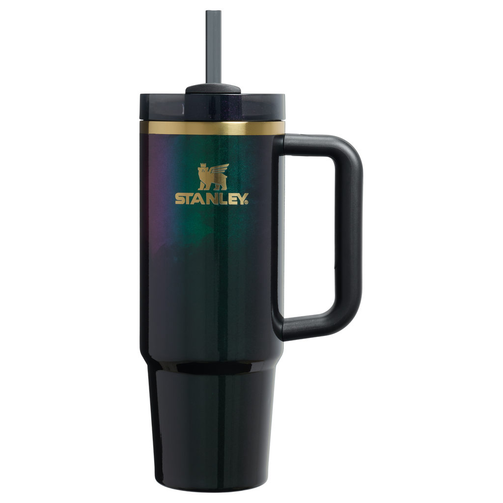 Insulated Travel The Wicked for Good Quencher H2.0 Flowstate Tumbler D246P - Double-Wall Vacuum Insulated Travel Tumbler with Straw - Elphaba For Good