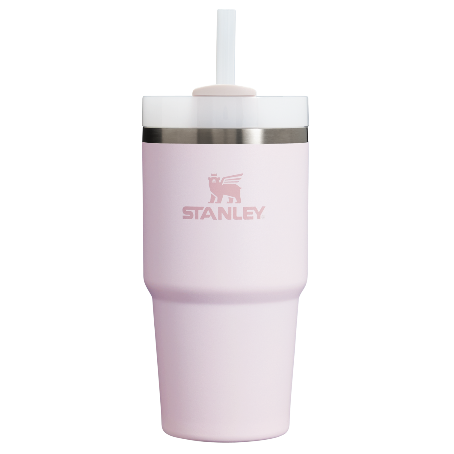 Large Capacity The Quencher H2.0 Flowstate Tumbler D030T - Double-Wall Vacuum Insulated Travel Tumbler with Straw - Rose Quartz 2.0