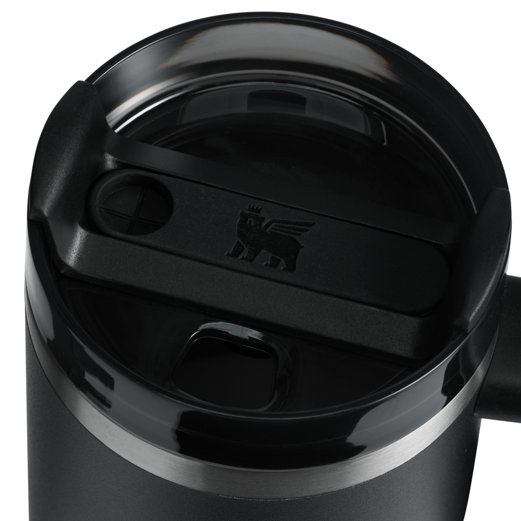 Splash-Resistant FlowState The Quencher H2.O Flowstate Tumbler | Stanley Create D291F - FlowState 3-Position Lid Insulated Travel Mug Detail