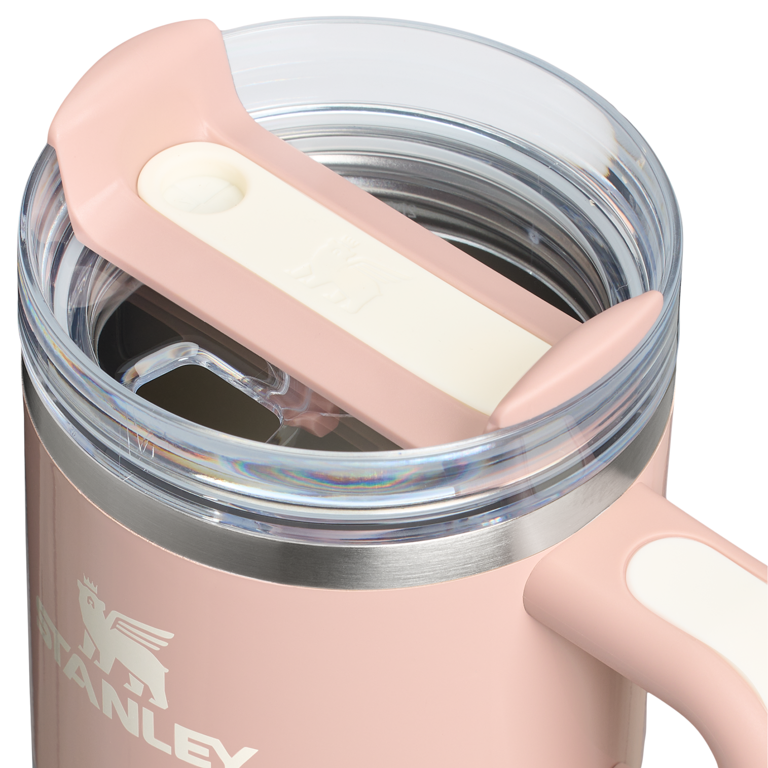 Insulated Travel The Quencher H2.O Flowstate Tumbler with Handle | Stanley Create D309N - FlowState 3-Position Lid Insulated Travel Mug Detail