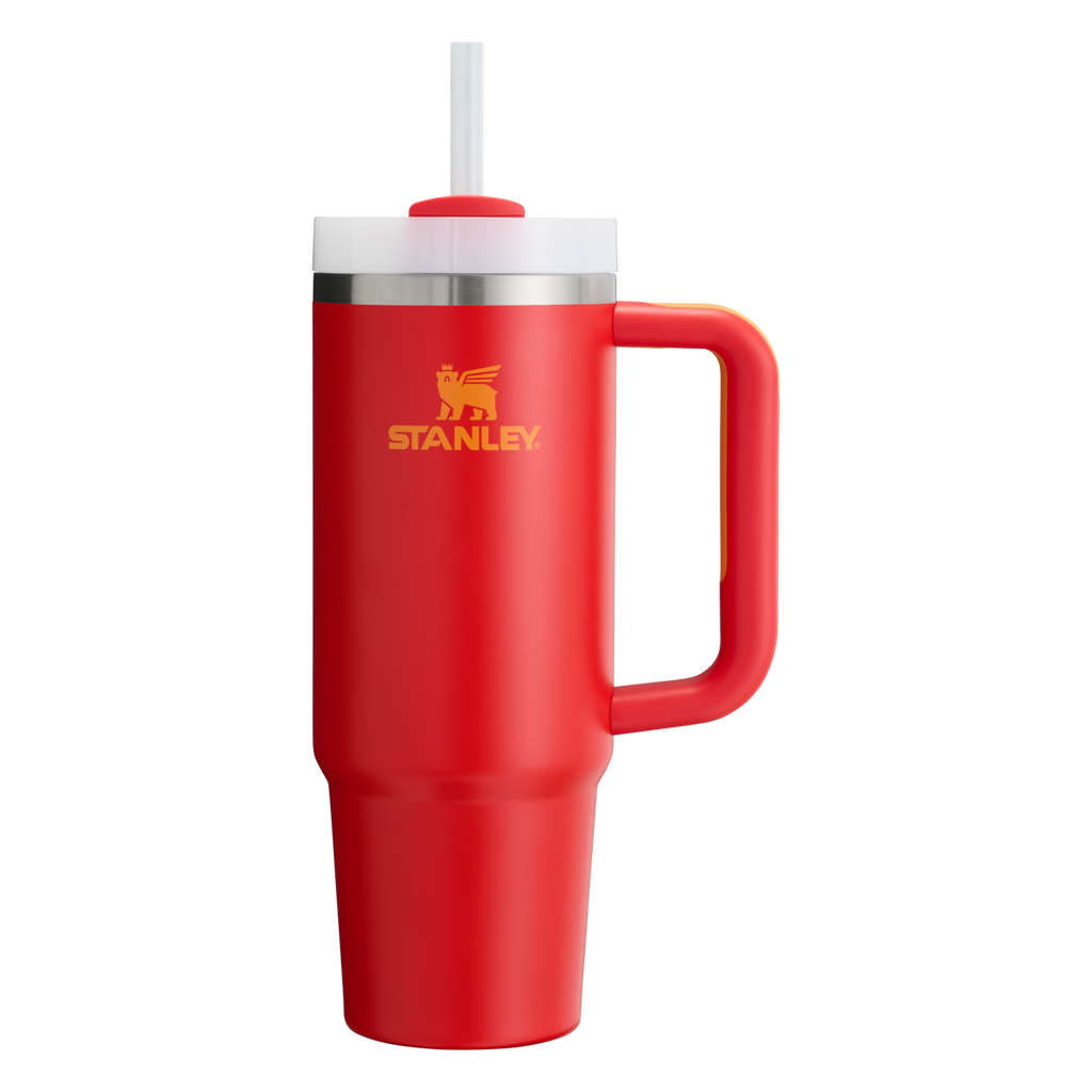Insulated Travel The Quencher H2.0 Flowstate Tumbler | Stanley Create D331C - Double-Wall Vacuum Insulated Travel Tumbler with Straw Detail