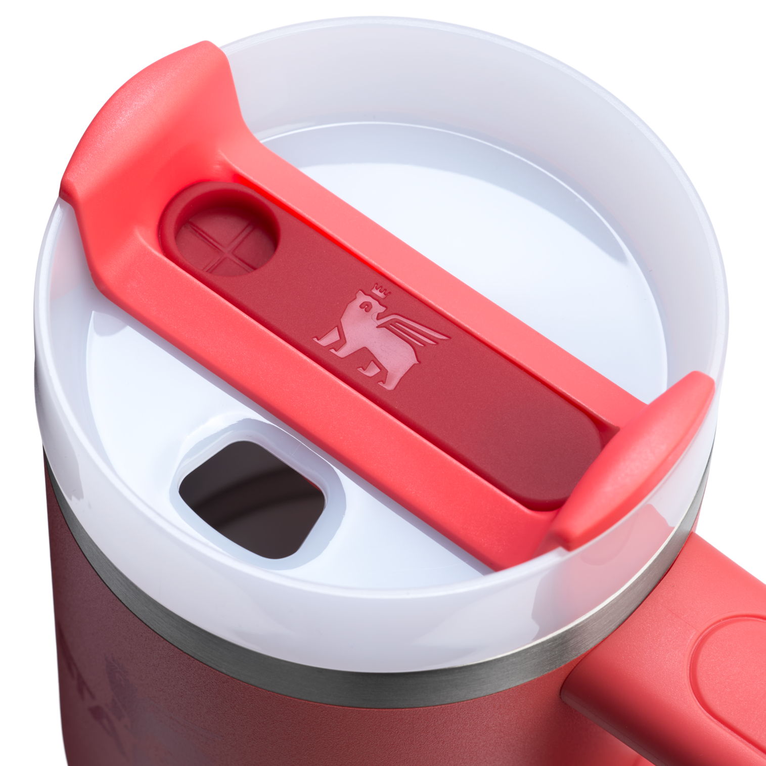 Splash-Resistant FlowState The Quencher H2.O Flowstate Tumbler D068Z - FlowState 3-Position Lid Insulated Travel Mug Detail