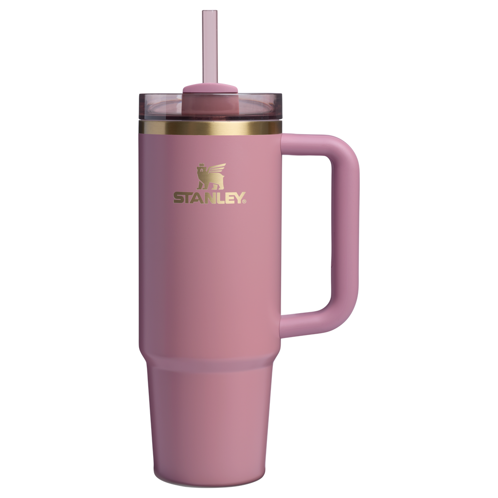 Insulated Travel The Quencher H2.0 Flowstate Tumbler | Stanley Create D331C - Double-Wall Vacuum Insulated Travel Tumbler with Straw Detail