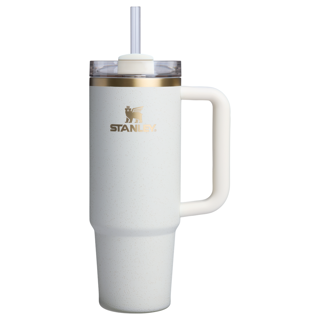 Insulated Travel The Quencher H2.0 Flowstate Tumbler | Stanley Create D331C - Double-Wall Vacuum Insulated Travel Tumbler with Straw Detail
