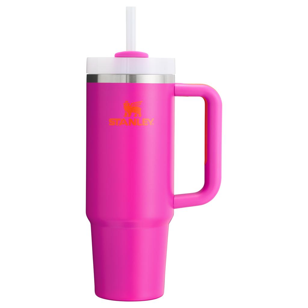 Insulated Travel The Quencher H2.0 Flowstate Tumbler | Stanley Create D331C - Double-Wall Vacuum Insulated Travel Tumbler with Straw Detail