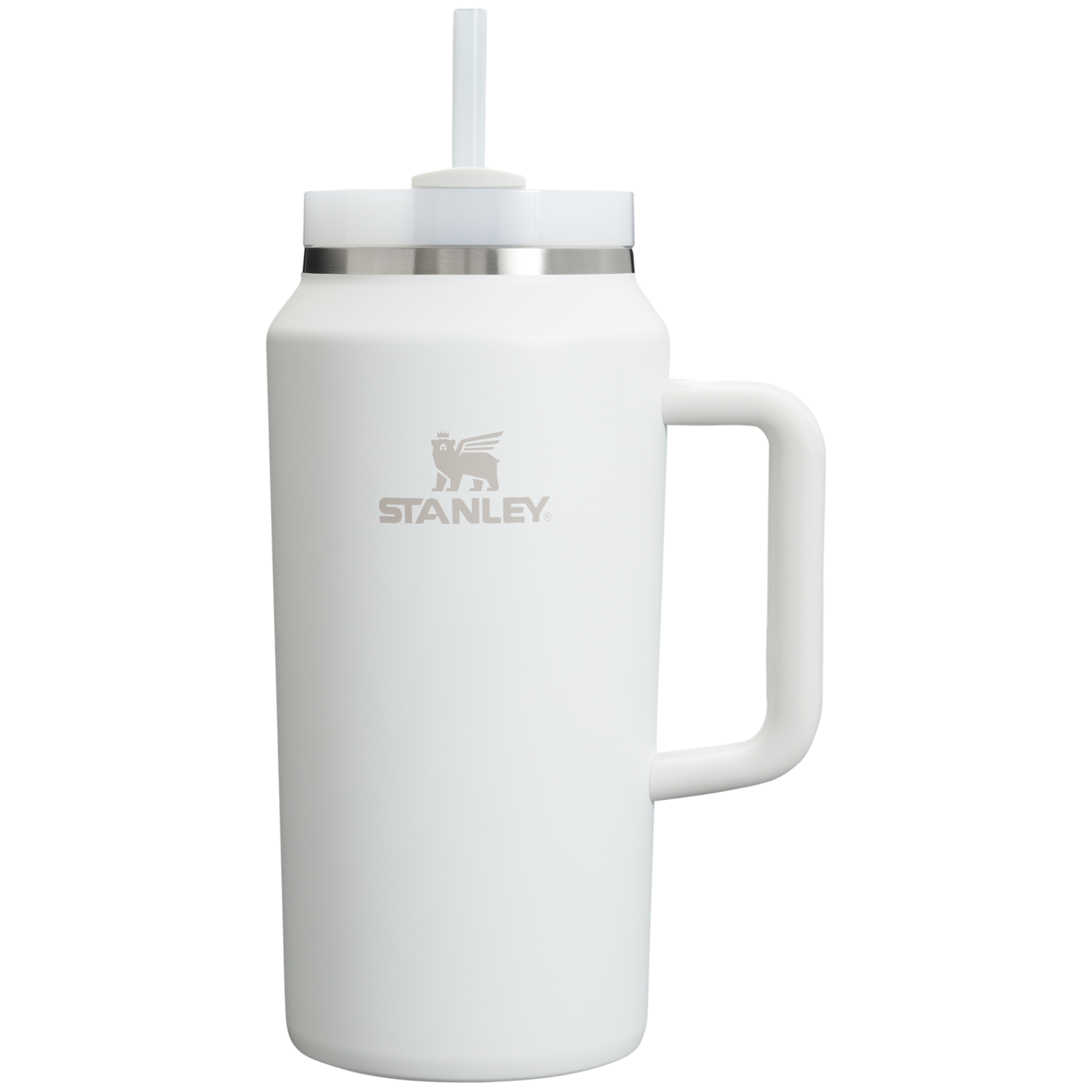 Large Capacity The Quencher H2.0 Flowstate Tumbler D033Q - Double-Wall Vacuum Insulated Travel Tumbler with Straw - Frost