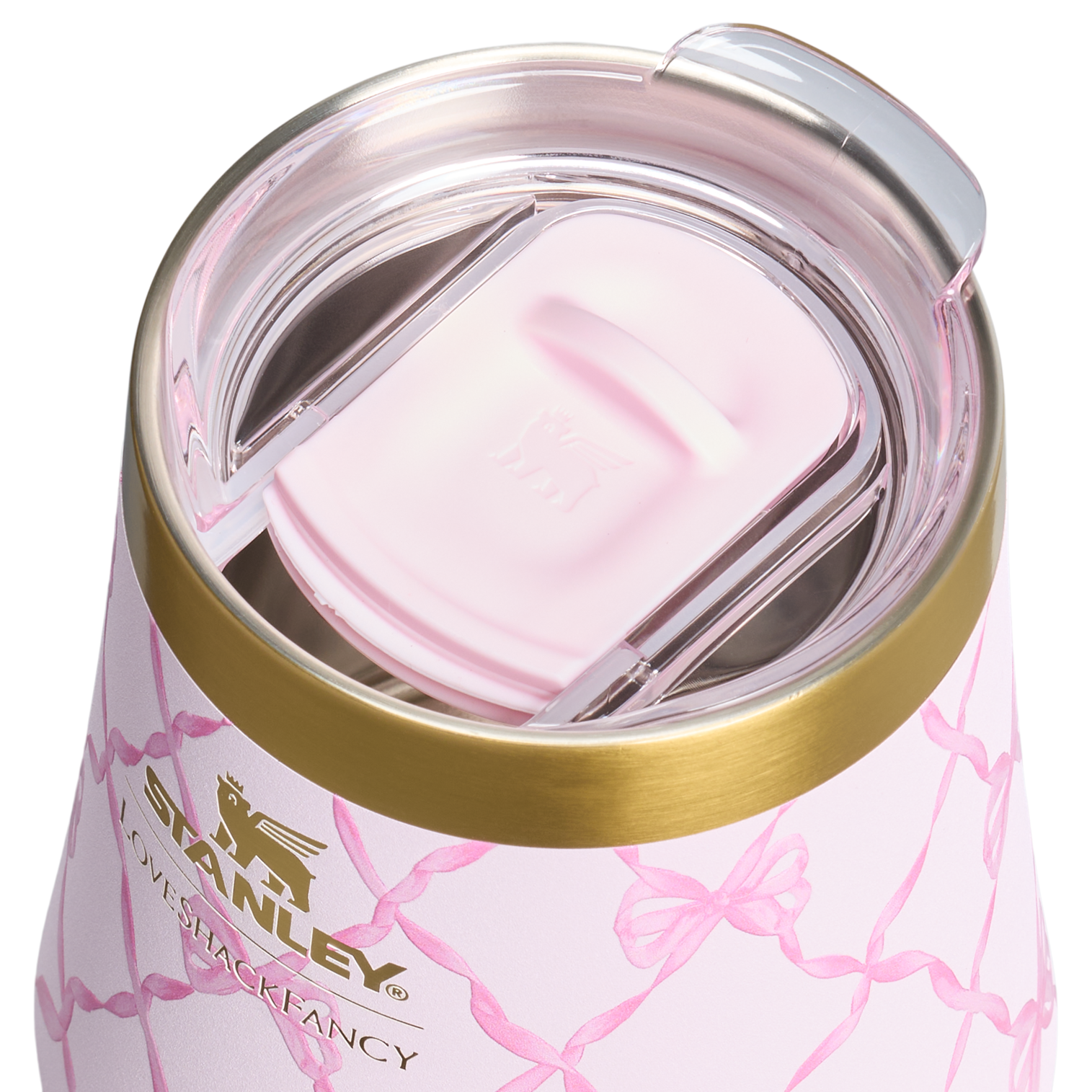 Premium Matte Stanley 1913 x LoveShackFancy Holiday Reserve Wine Tumbler D204X - Reserve Collection Stainless Steel Whiskey Cup Detail