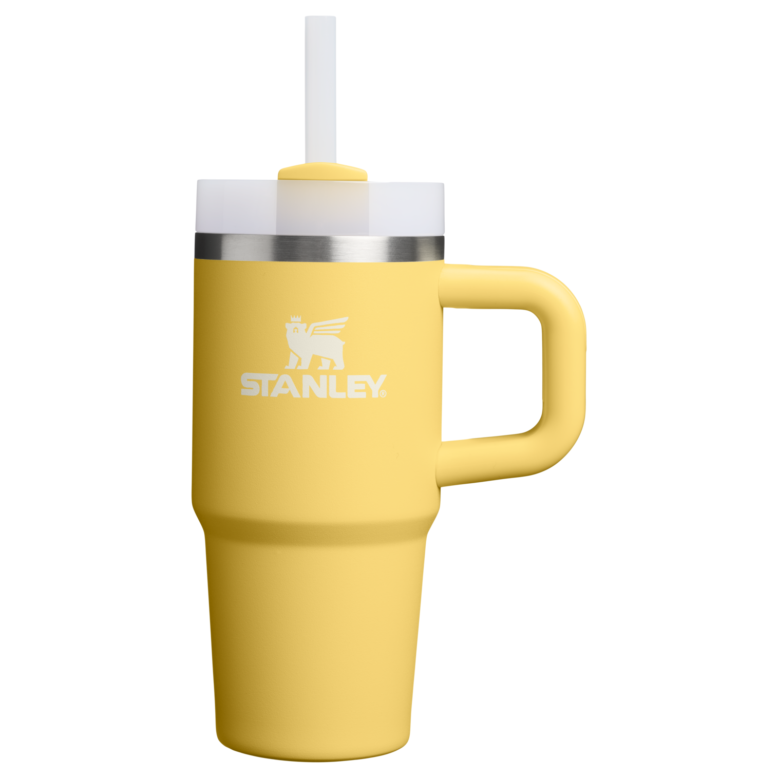 Splash-Resistant FlowState The Quencher H2.O Flowstate Tumbler | Stanley Create D291F - FlowState 3-Position Lid Insulated Travel Mug - Daffodil