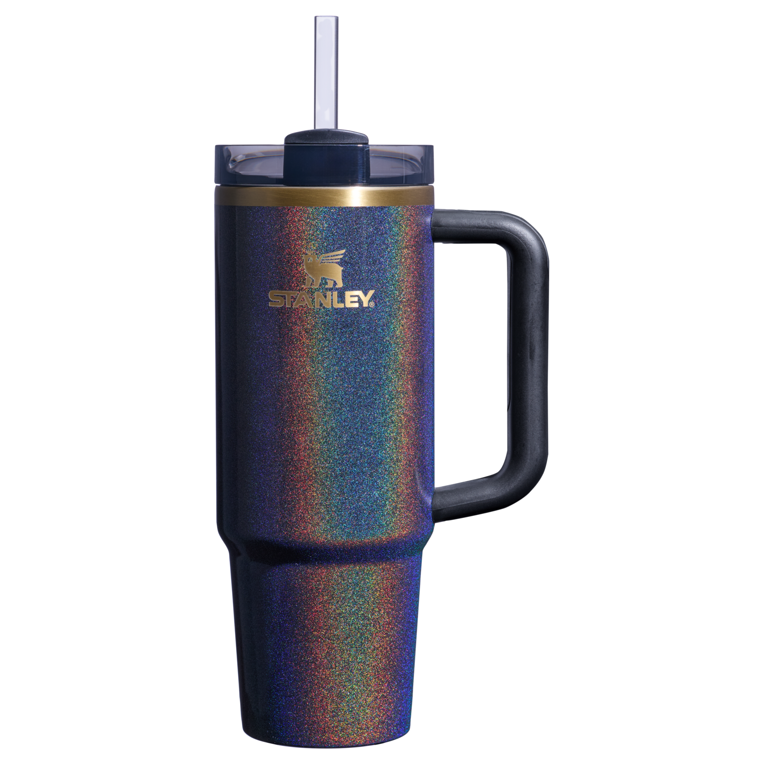 Splash-Resistant FlowState The Dream Weaver Quencher H2.0 Flowstate Tumbler D283T - Double-Wall Vacuum Insulated Travel Tumbler with Straw - Star Shine