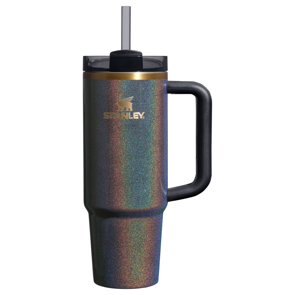 Splash-Resistant FlowState The Dream Weaver Quencher H2.0 Flowstate Tumbler D283T - Double-Wall Vacuum Insulated Travel Tumbler with Straw - Fairy Dust