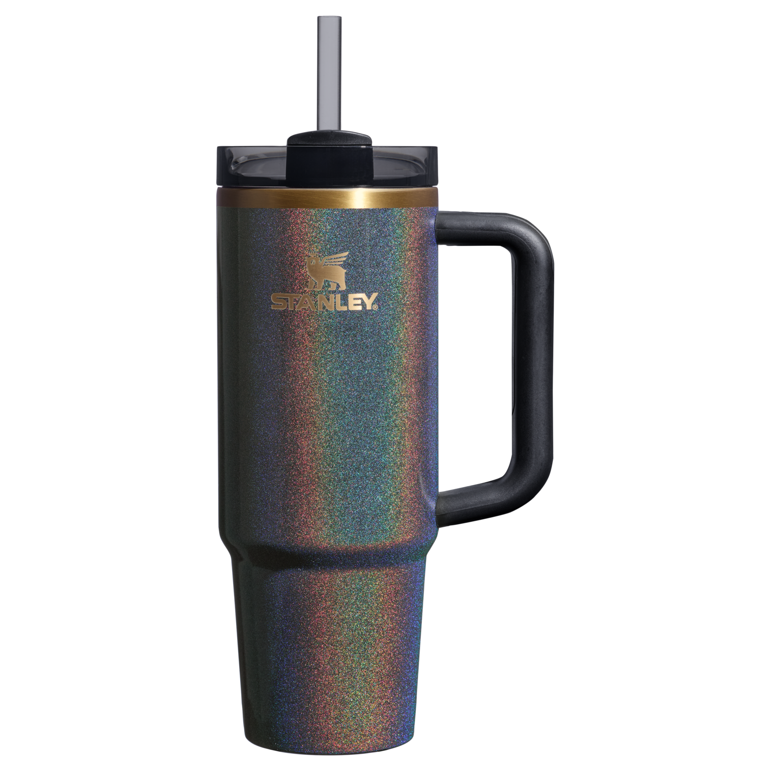 Splash-Resistant FlowState The Dream Weaver Quencher H2.0 Flowstate Tumbler D283T - Double-Wall Vacuum Insulated Travel Tumbler with Straw - Fairy Dust