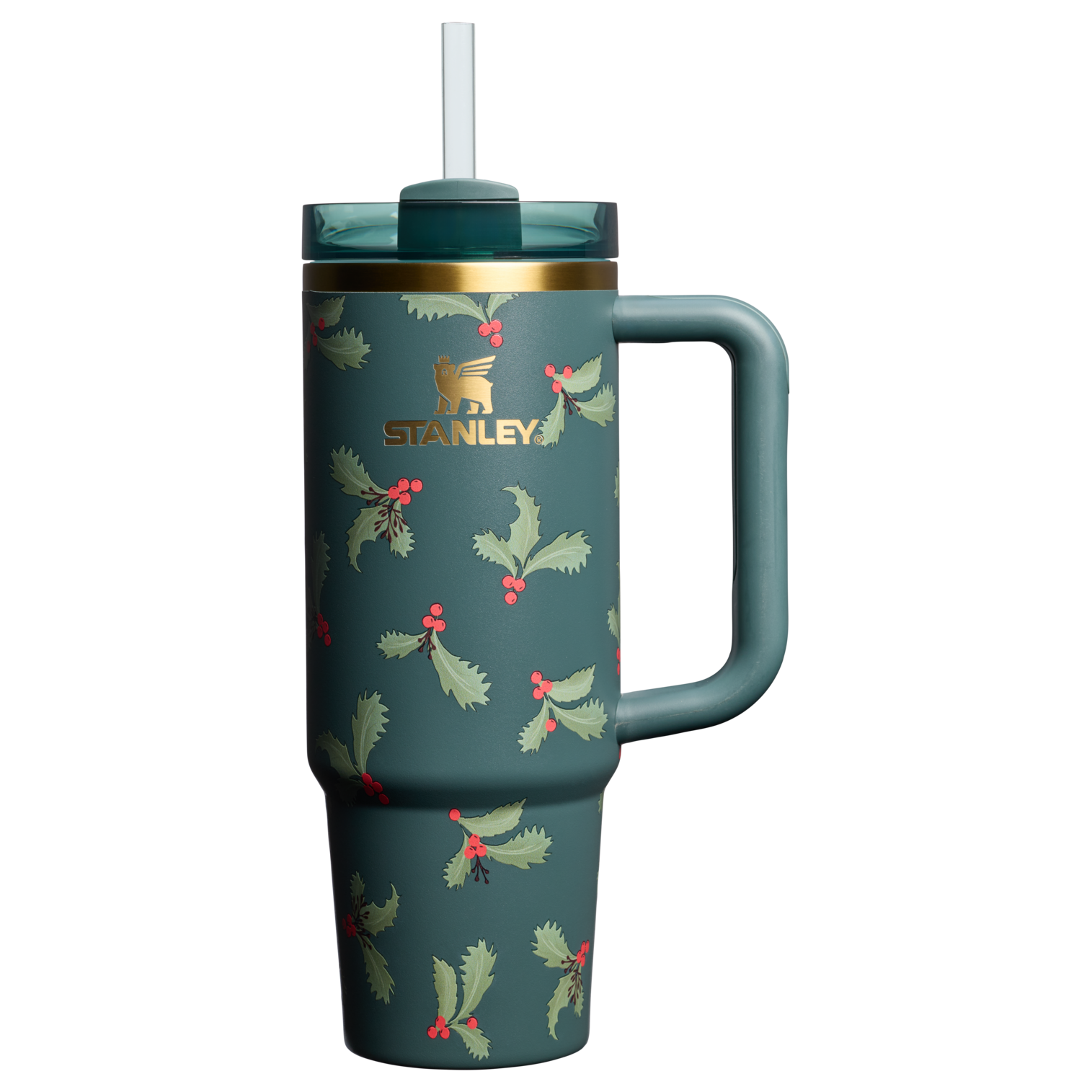 Insulated Travel The Cheers & Cheer Quencher H2.0 Flowstate Tumbler D189S - FlowState 3-Position Lid Insulated Travel Mug - Holiday Botanical