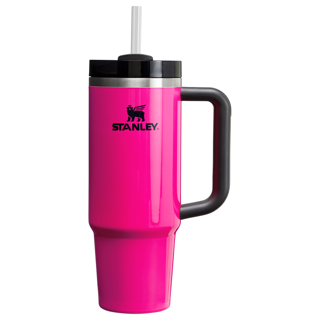 Insulated Travel The Quencher H2.0 Flowstate Tumbler | Stanley Create D331C - Double-Wall Vacuum Insulated Travel Tumbler with Straw Detail