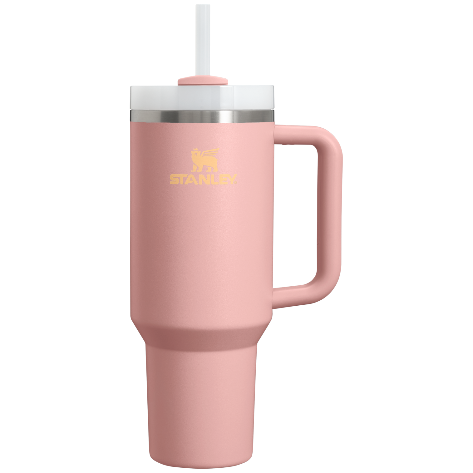 Splash-Resistant FlowState The Quencher H2.0 Flowstate Tumbler D050X - 40oz Large Capacity Car-Cup Friendly Quencher - Peach Rose