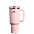 Insulated Travel The Valentine’s Day Quencher H2.0 Flowstate Tumbler D231T - Premium Stainless Steel Straw Cup for All-Day Hydration - Pink Velvet Cake