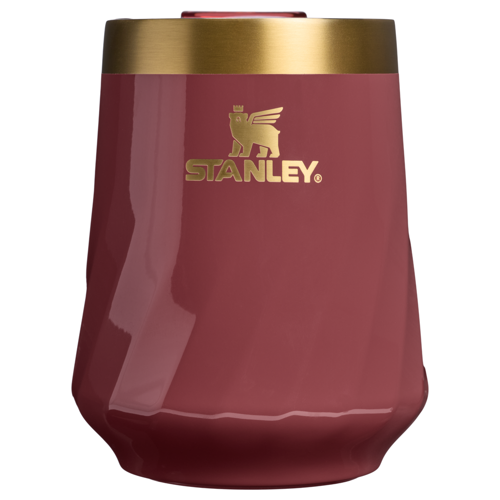 Flavor-Preserving The Valentine’s Day Textured Reserve Wine Tumbler D233K - Premium Insulated Egg-Shaped Wine Glass for Outdoors - Red Velvet Gloss